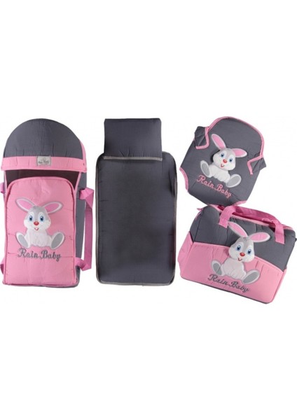 Bebek Taşıma Seti Portbebe Bebek Bakım Çantası Kanguru Alt Değiştirme Minderi