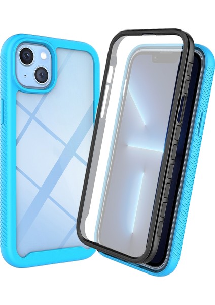 iPhone 14 Için Tam Korumalı Tpu Telefon Kılıfı - Pembe (Yurt Dışından)