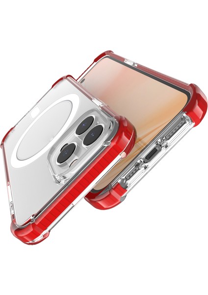 iPhone 14 Pro Için Magsafe Manyetik Akrilik Telefon Kılıfı - Kırmızı (Yurt Dışından) fiyatları