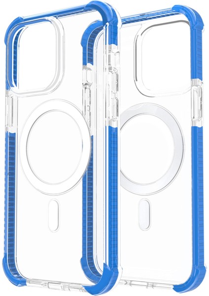 iPhone 14 Pro Için Magsafe Manyetik Akrilik Telefon Kılıfı - Mavi (Yurt Dışından)