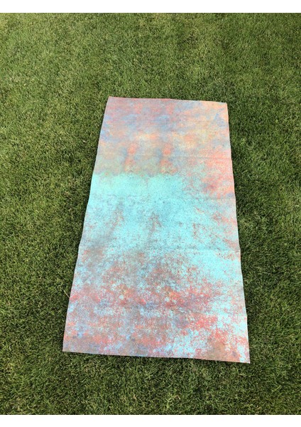 Mikrofiber Havlu / Plaj, Spor, Yoga ve Pilates, Rust / Pas Desen Baskılı 75X150 cm