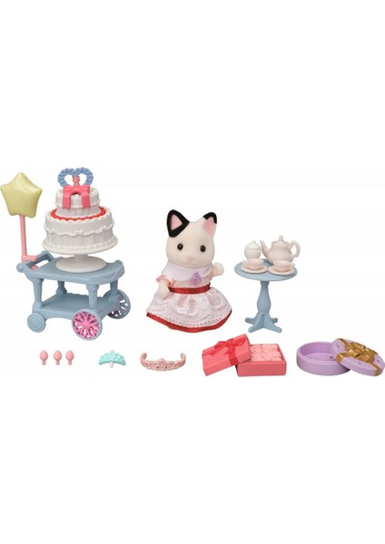 Sylvanian Families Parti Zamanı Oyun Seti Smokin Kedi Kız 5646