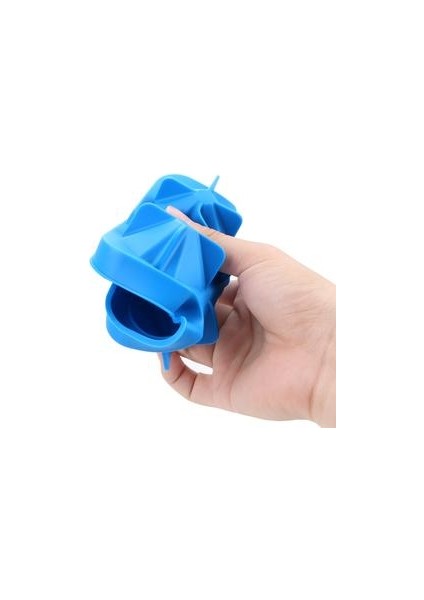 1 Adet 3D Kafatası Silikon Buz Küpü Maker Formu Için Buz Şeker Kek Pudingi Çikolata Kalıpları 4 Hücre Buz Kalıp Kare Şekil Tepsileri Kalıpları (Mavi)