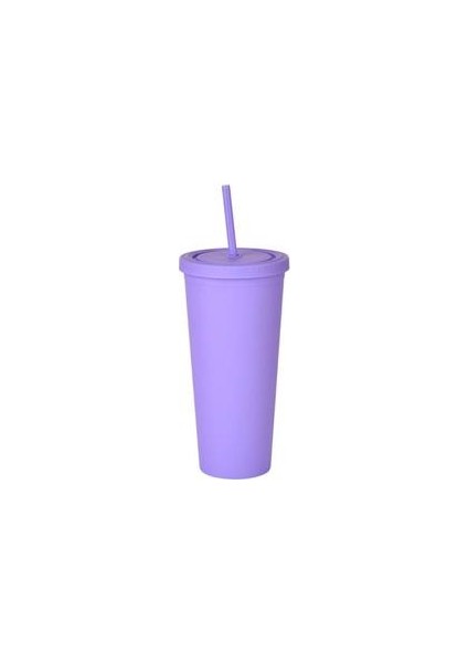 Saman Kupası W / Kapak 2 Katmanlı Kahve Fincanı Büyük Kapasiteli Koni Su Fincan Hediye Kahve Kupa Plastik Açık Tumbler Mat Bitirmek | Tumblers(Yurt Dışından)