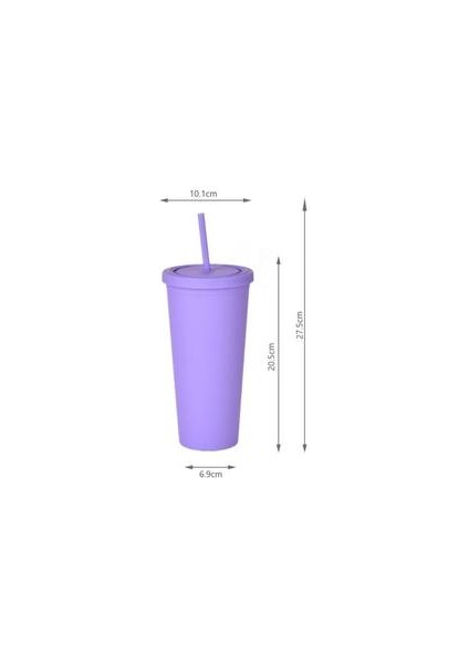 Saman Kupası W / Kapak 2 Katmanlı Kahve Fincanı Büyük Kapasiteli Koni Su Fincan Hediye Kahve Kupa Plastik Açık Tumbler Mat Bitirmek | Tumblers(Yurt Dışından) modelleri