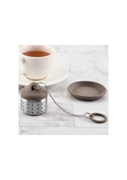 3 Adet Çay Sanat Aracı Çelik Çay Filtresi Çay Kaçak Çay Süzgeci Çay Demlik Filtre Ev Için (Gümüş + Kahverengi) | Çay Süzgeçleri fırsatları