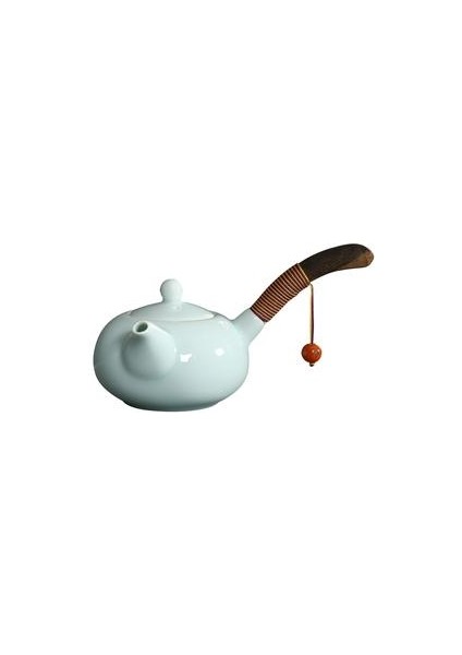 El Yapımı Japon Tarzı Celadon Çaydanlıklar Seramik Kung Fu Çay Seti Ahşap Saplı Çin Porselen Chinaware Çay Su Isıtıcısı | Set Çay | Set Woodtea Setleri Porselen