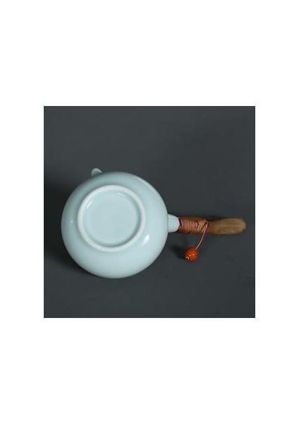 El Yapımı Japon Tarzı Celadon Çaydanlıklar Seramik Kung Fu Çay Seti Ahşap Saplı Çin Porselen Chinaware Çay Su Isıtıcısı | Set Çay | Set Woodtea Setleri Porselen fırsatları