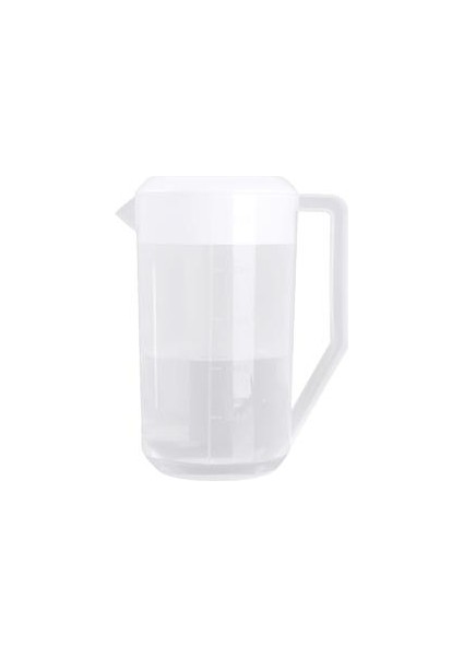 2500ML Plastik Mezun Ölçme Su Sürahi Ero Dostu Suyu Sıvı Konteyner Sürahi Kapakları ile Kolu Taşınabilir Anti Gezgine Sürahi | Sürahi