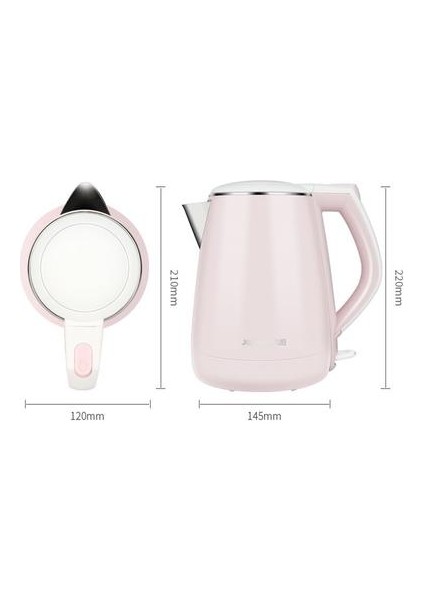 Paslanmaz Çelik Elektrikli Kettle Otomatik Kapalı Fonksiyon | Elektrikli Su Isıtıcıları