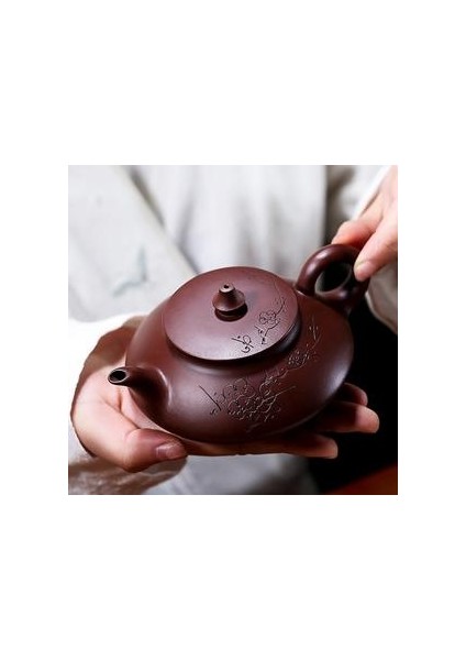 Mor Kil Pot El Yapımı Çaydanlıklar 200 ml Kil Teaware Otantik Kung Fu Çay Su Isıtıcısı Ev Seramik Çay Saksı | Çaydanlıklar fiyatları