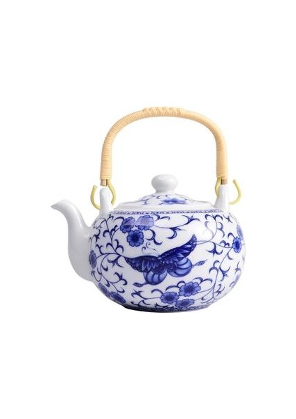 Porselen Çaydanlık Su Isıtıcısı Çin Çay Potu Metal Kolu | Çaydanlıklar
