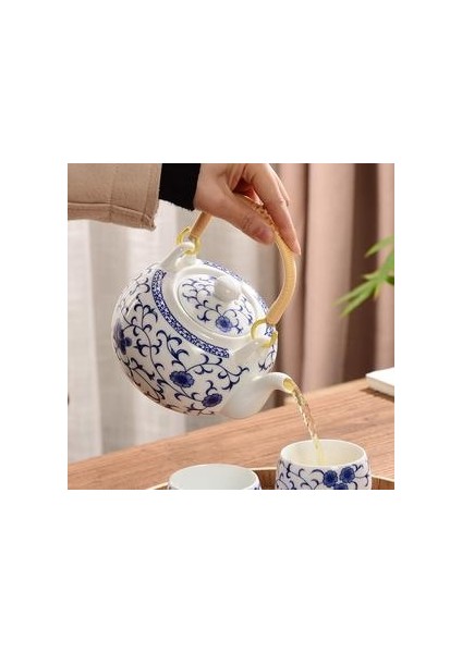 Porselen Çaydanlık Su Isıtıcısı Çin Çay Potu Metal Kolu | Çaydanlıklar modelleri
