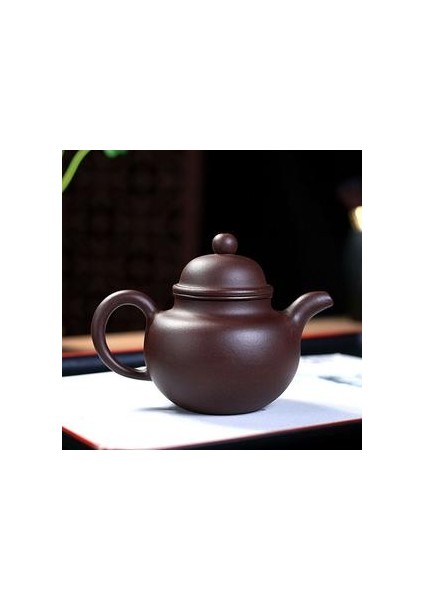 Mor Kil Demlik Ham Cevher Zhu Çamur Zisha Çay Potu Ev Filtresi Güzellik Su Isıtıcısı Retro Çay Töreni Aksesuarları | Çaydanlıklar