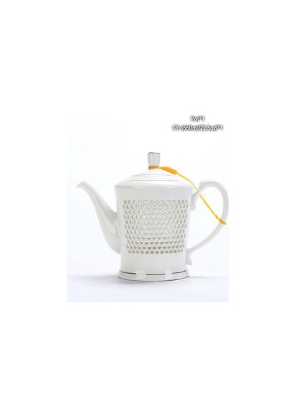 Geleneksel Çin Porselen Çay Potu 660 ml Mavi Beyaz Seramik Çaydanlık Kung Fu Teaware Damla Nakliye | Samovar | Samovar Çaydanlık (Altın Çizgi Seti)