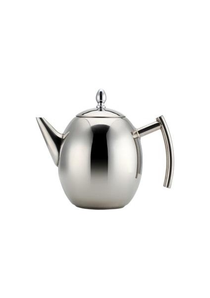 2.0l Oval Kısa Ağız Kahve Makinesi Pot Filtre ile Dayanıklı Paslanmaz Çelik Moka Espresso Kahve Stopetop Aracı Percolator | Kahve Tencereler(Yurt Dışından)