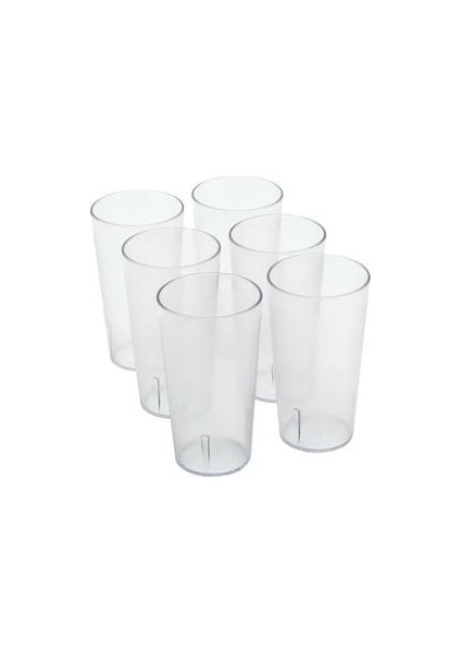 6 Adet 340 ml Restoran Içecek Bardak Cafe Plastik Bardak Kırma Dayanıklı Tumblers Parti Şeffaflık Içme Kupası Set Bar Kafe | Teacups