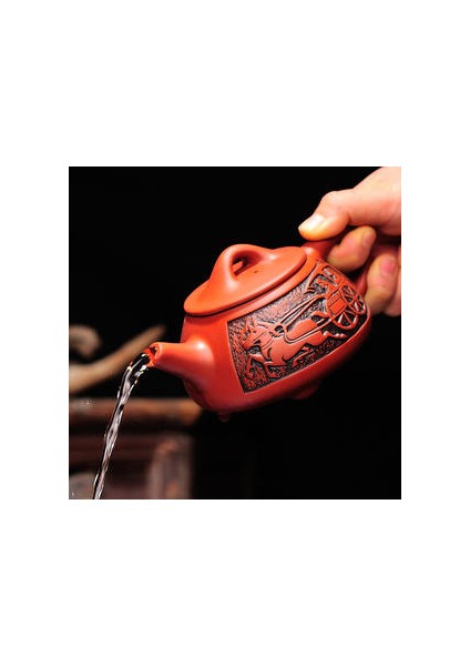Mor Kil Kung Fu Demlik Çin Porselen Yixing Zisha Çay Pot Kung Fu Çay Seti El Yapımı Ejderha Mor Kil Su Isıtıcısı | Çaydanlıklar modelleri
