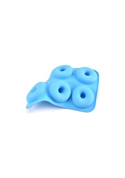 4-Pack Silikon Çörek Pişirme Kalıp