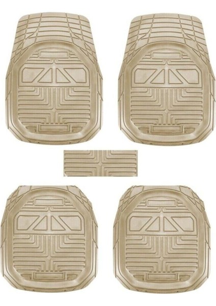 Citroen Zx Araca Uyumlu Extra Derin Havuzlu Bej Oto Paspas Takımı