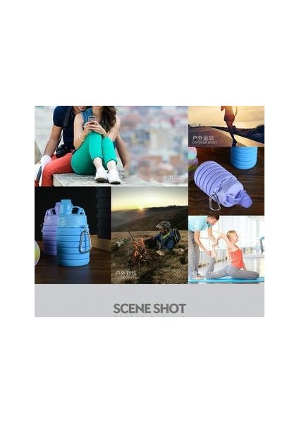 Çok Işlevli Pet Silikon Katlanır Kase Seyahat Açık Taşınabilir Pet Gıda Kase Köpek Kase Su Kase Spor Su Şişesi | Su Şişeleri (Mor) modelleri