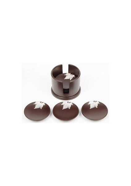 Bakalit Kakma Teneke Coaster Kung Fu Çay Seti Aksesuarları Çin Fincan Tutucu Abanoz Teaset Ahşap Mat Fincan Için Sevimli Bardaklar 6 Adet / Takım | Kupa ve tabaklar
