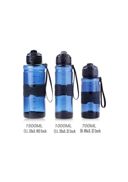 Spor Içme Suyu ŞIŞESI1500 ml Bisiklet Travelportable Anti Güz Sızdırmaz Plastik Sıcak Kaynar Su Kupası Bpa Ücretsiz | Su Şişeleri (Mavi) modelleri