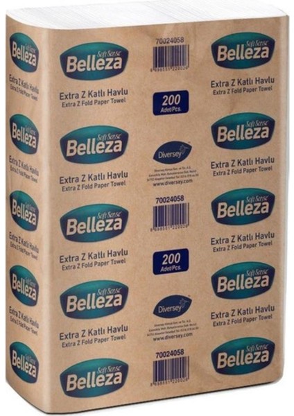 Z Katlamalı Havlu Peçete 200 'lü - 12 Paket