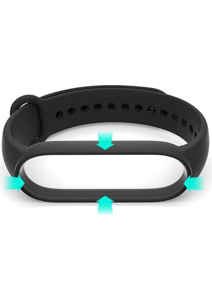 Xiaomi Mi Band 7 ile Uyumlu Saat Kayışı Ent Kaliteli Spor Saat Termoplastik Kordon Açık Yeşil fırsatları