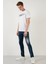 Yüksek Bel Slim Fit Dar Paça Pamuklu Jeans Erkek Kot Pantolon 629DSK001 4
