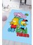 Dijital Baskılı Kaymaz Tabanlı Yıkanabilir Çizgi Filmli Çocuk Odası Halısı NHÇ-HY-1370 1