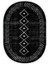 Dijital Baskılı Kaymaz Taban Yıkanabilir Oval Salon Halısı Mutfak Halısı ve Yolluk NHO-HT-572 2