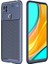 Xiaomi Redmi 9c Kılıf Karbon Dokulu Silikon - Lacivert 1