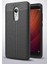 Xiaomi Redmi Note 4x Kılıf Deri Dokulu Kamera Korumalı Silikon - Siyah 1