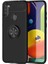 Galaxy A21 Kılıf Yüzüklü Silikon Range - Siyah 1