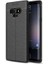 Galaxy Note 9 Kılıf Deri Dokulu Kamera Korumalı Silikon - Siyah 1