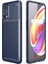 Realme 7 Pro Kılıf Karbon Dokulu Silikon - Lacivert 1