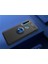 Galaxy A9 2018 Kılıf Yüzüklü Silikon Range - Siyah-Mavi 1
