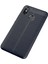 Xiaomi Mi Max 3 Kılıf Deri Dokulu Kamera Korumalı Silikon - Lacivert 1