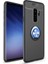 Galaxy S9 Plus Kılıf Yüzüklü Silikon Range - Siyah-Mavi 1
