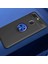 Xiaomi Mi 8 Lite Kılıf Yüzüklü Silikon Range - Siyah-Mavi 1