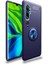 Xiaomi Mi Note 10 Kılıf Yüzüklü Silikon Range - Mavi 1