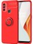 One Plus Nord N100 Kılıf Yüzüklü Silikon Range - Kırmızı 1
