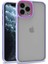 Apple iPhone 11 Pro Kılıf Arkası Şeffaf Kenar Korumalı Silikon Dora- Lila 1