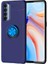 Oppo Reno 4 Pro 4g Kılıf Yüzüklü Silikon Range - Mavi 1