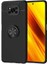 Xiaomi Poco X3 Kılıf Yüzüklü Silikon Range - Siyah 1