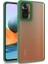 Xiaomi Redmi Note 10 Pro Kılıf Arkası Şeffaf Kenar Korumalı Silikon Dora- Yeşil 1