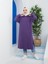 Kapüşonlu Bayan Sweatshirt Mor (3007-008) 1