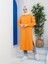 Kapüşonlu Bayan Sweatshirt Orange (3007-070) 1