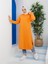 Kapüşonlu Bayan Sweatshirt Orange (3007-070) 3